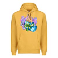 Mustard easter bunny egg flowers Premium Hoodie - RanaPortraitStore
