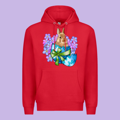 Easter Bunny Egg Flowers Premium Hoodie Designed By Ranaportraitstore