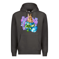 Smoke easter bunny egg flowers Premium Hoodie - RanaPortraitStore