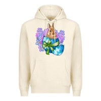 Tofu easter bunny egg flowers Premium Hoodie - RanaPortraitStore