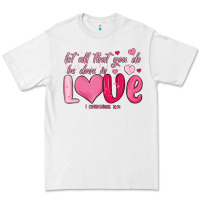 White let all that you do be done in love Premium Tee - MaliasSmallBusiness