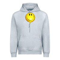 Heather Grey Balloon smile Urban Hoodie - Artiststas