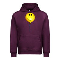 Mauve Wine Balloon smile Urban Hoodie - Artiststas