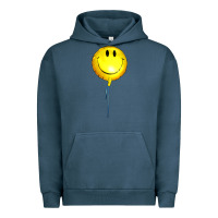 Pigment Midnight Navy Balloon smile Urban Hoodie - Artiststas