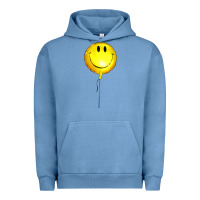 Pigment Pebble Blue Balloon smile Urban Hoodie - Artiststas