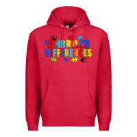 Cardinal Embrace differences Premium Hoodie - FaDigitalArtStudio