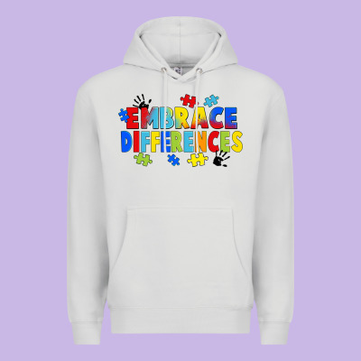 Embrace Differences Premium Hoodie Designed By Fadigitalartstudio