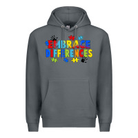 Rock Embrace differences Premium Hoodie - FaDigitalArtStudio
