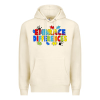 Tofu Embrace differences Premium Hoodie - FaDigitalArtStudio