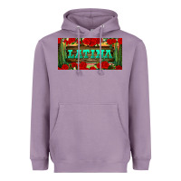 Lavender latina license plate Heavyweight Hoodie - BundleAndBundleShop