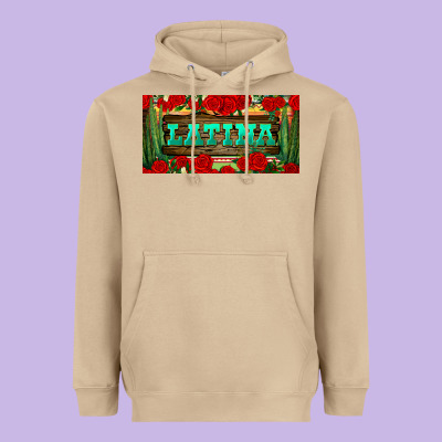 Latina License Plate Heavyweight Hoodie Designed By Bundleandbundleshop