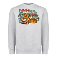 Heather Grey its the wonderful time of the year Heavyweight Sweatshirt - CowGirlArtShop