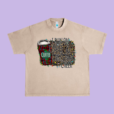 I Run On Coffee And Christmas Cheer Urban Heavy Tee Designed By Bettercallsaul