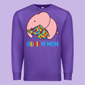 Autism Awareness Autism Mom Premium Sweatshirt Designed By Cowhidedigitalart
