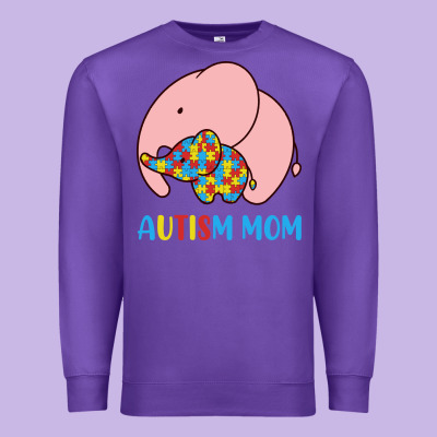 Autism Awareness Autism Mom Premium Sweatshirt Designed By Cowhidedigitalart