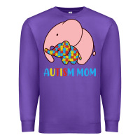 Purple autism awareness autism mom Premium Sweatshirt - CowhideDigitalArt