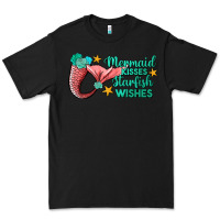 Black mermaid kisses starfish wishes Premium Tee - JahusDesignShop