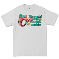 Dove Grey mermaid kisses starfish wishes Premium Tee - JahusDesignShop