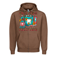 Chestnut Coffee Scrubs And Prophy Paste Dentist Coffee Zipper Hoodie - FaDigitalArtStudio