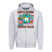 Heather Grey Coffee Scrubs And Prophy Paste Dentist Coffee Zipper Hoodie - FaDigitalArtStudio