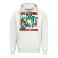 Oatmeal Heather Coffee Scrubs And Prophy Paste Dentist Coffee Zipper Hoodie - FaDigitalArtStudio