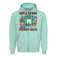Seafoam Coffee Scrubs And Prophy Paste Dentist Coffee Zipper Hoodie - FaDigitalArtStudio