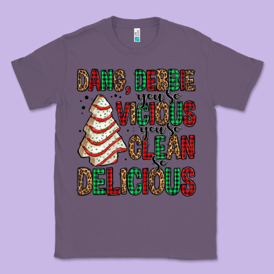 Dang Debbie Christmas Tree Cake Classic Tee Designed By Jasminsmagicworld