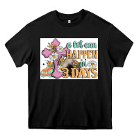 Black a lot can happen in 3 days Heavy Core Tee - MaliasSmallBusiness