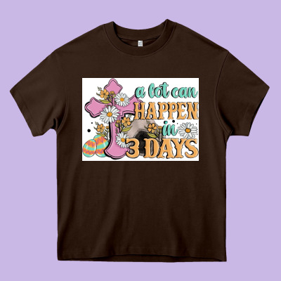 A Lot Can Happen In 3 Days Heavy Core Tee Designed By Maliassmallbusiness