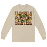 Mushroom Flannels Hayrides Pumpkins Long Sleeve Tee - texasbilliewilder