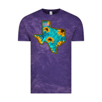 Cloud Purple Sunflower Turquoise Texas Vintage Tee - Bettercallsaul