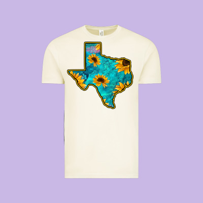 Sunflower Turquoise Texas Vintage Tee Designed By Bettercallsaul