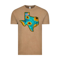 Vintage Coffee Sunflower Turquoise Texas Vintage Tee - Bettercallsaul