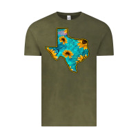 Vintage Olive Sunflower Turquoise Texas Vintage Tee - Bettercallsaul
