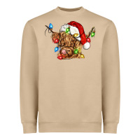 Mushroom christmas heifer cow Heavyweight Sweatshirt - CowGirlArtShop