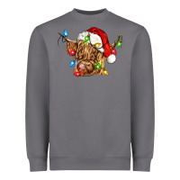 Storm christmas heifer cow Heavyweight Sweatshirt - CowGirlArtShop