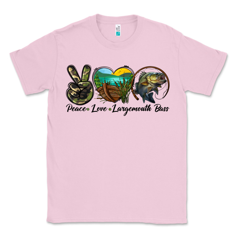 Peace Love Largemouth Bass Classic Tee by LillyAllenDesigns | Teevron