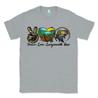 Heather Grey peace love largemouth bass Classic Tee - LillyAllenDesigns