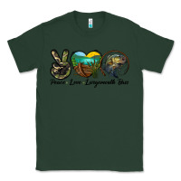Sports Green peace love largemouth bass Classic Tee - LillyAllenDesigns