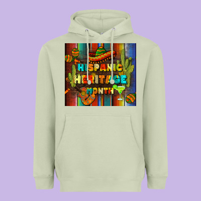 Hispanic Heritage Month Tumbler Heavyweight Hoodie Designed By Bundleandbundleshop
