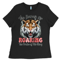 Black the heavens are roaring tiger Ladies Tee - MaliasSmallBusiness
