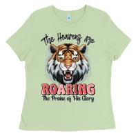 Matcha the heavens are roaring tiger Ladies Tee - MaliasSmallBusiness