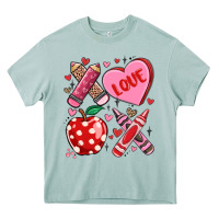 Arona valentine xoxo teacher Heavy Core Tee - MaliasSmallBusiness