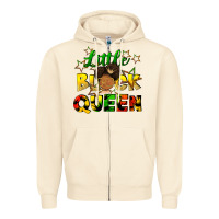 Sandshell Little black queen Zipper Hoodie - FaDigitalArtStudio