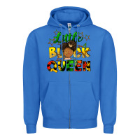 True Royal Little black queen Zipper Hoodie - FaDigitalArtStudio