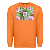 Carrot Pink Roses Background Premium Sweatshirt - LillyAllenDesigns