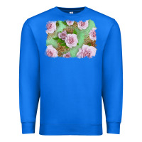 Pink Roses Background Premium Sweatshirt | Teevron