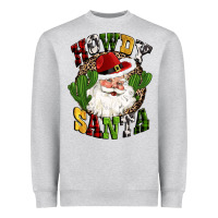 Howdy Santa Western Cactus Christmas Heavyweight Sweatshirt | Teevron