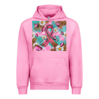 Fuchsia Pink Breast Cancer Ribbon Stethoscope Urban Hoodie - Artiststas