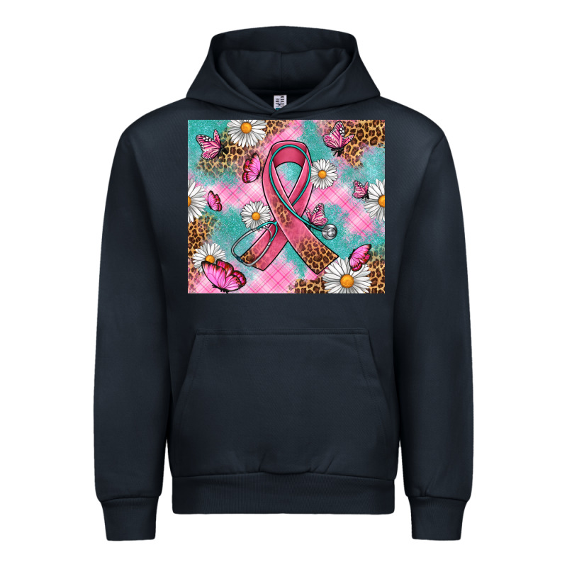 Breast Cancer Ribbon Stethoscope Urban Hoodie by Artiststas | Teevron